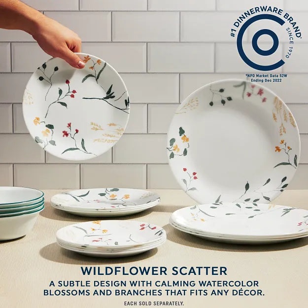 Corelle® Wildflower Scatter 6.75" Appetizer Plate - Image 3