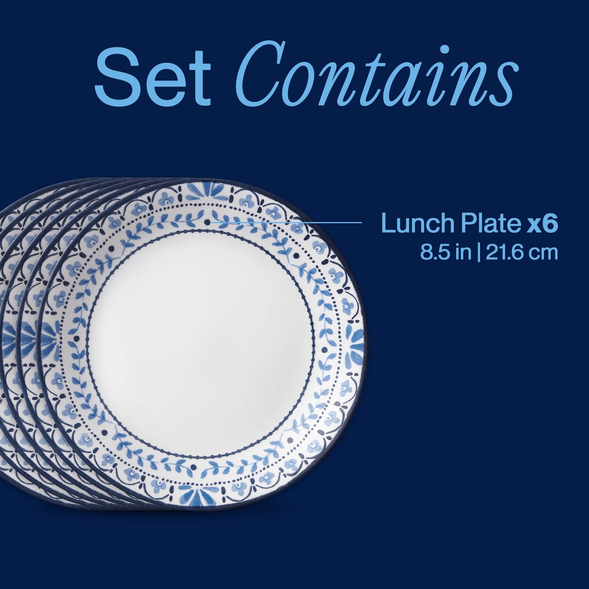 Corelle® Portofino 8.5" Salad Plates, 6-pack - Image 3