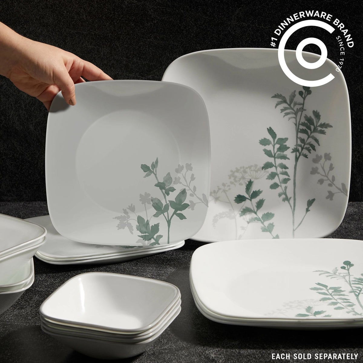 Corelle® Square Amalie 9" Salad Plate - Image 2