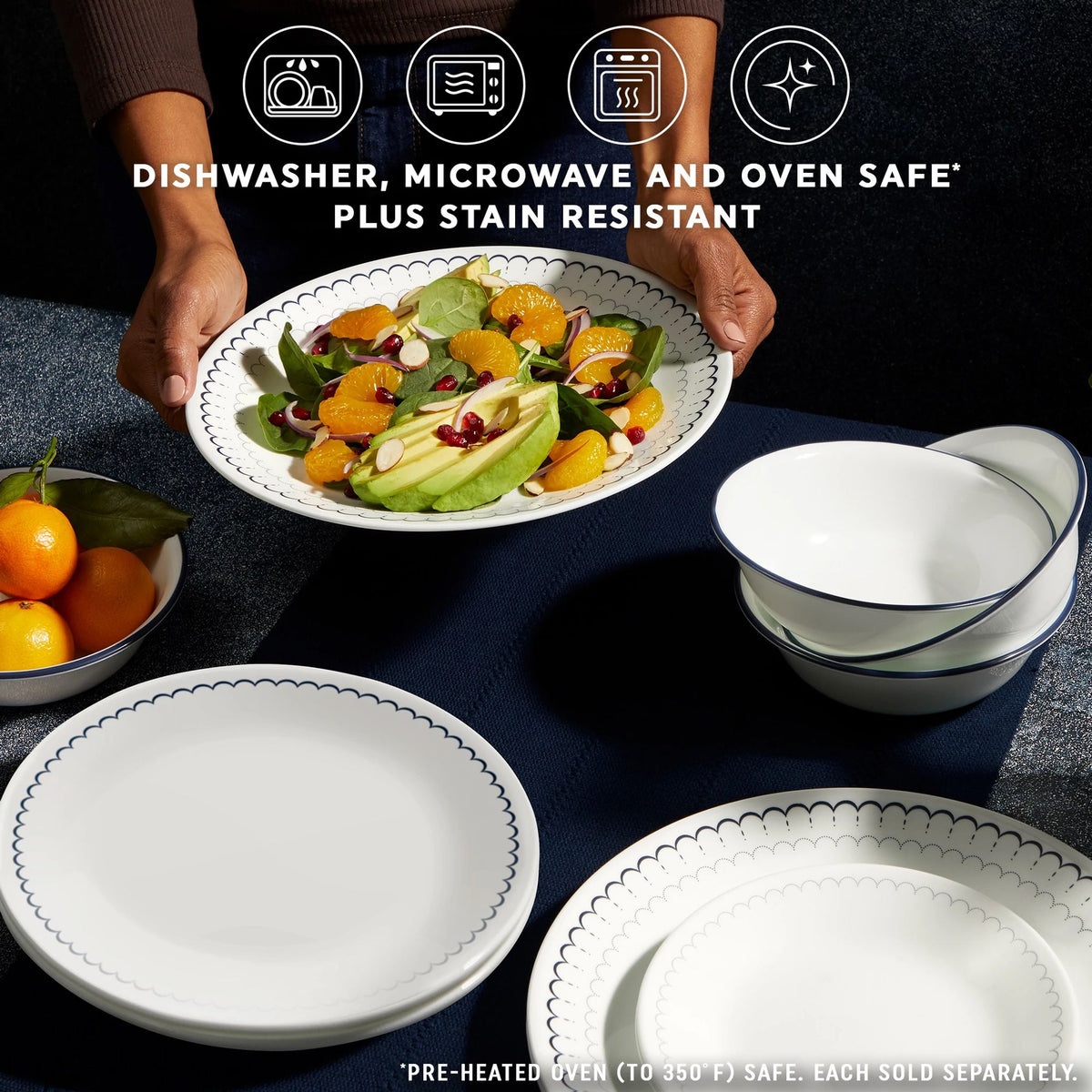 Corelle® Caspian Lace 8.5" Salad Plate - Image 5