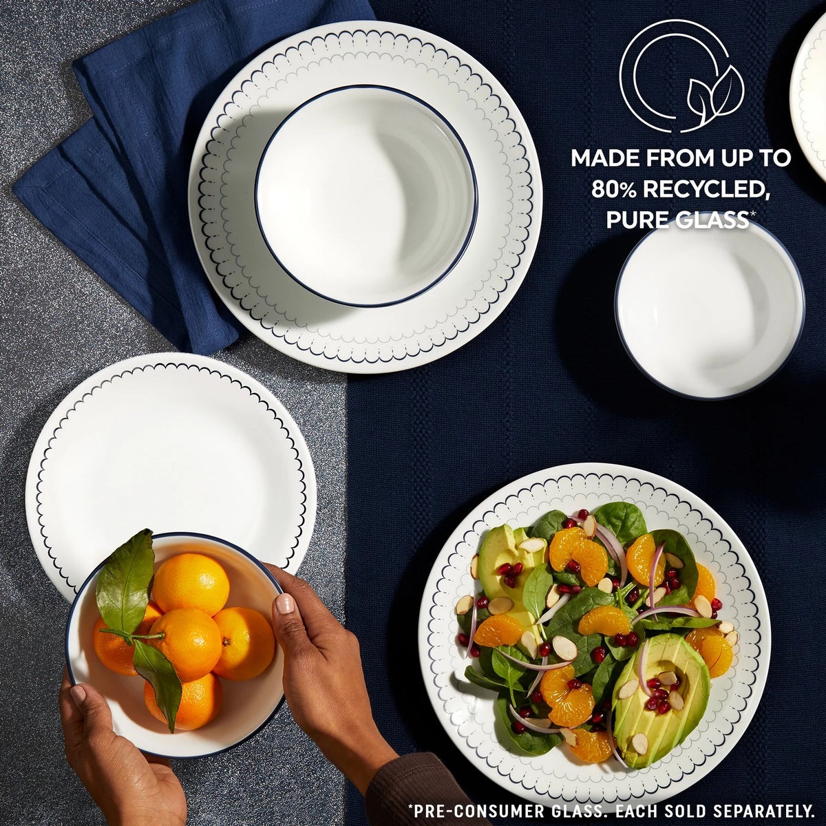 Corelle® Caspian Lace 8.5" Salad Plate - Image 6