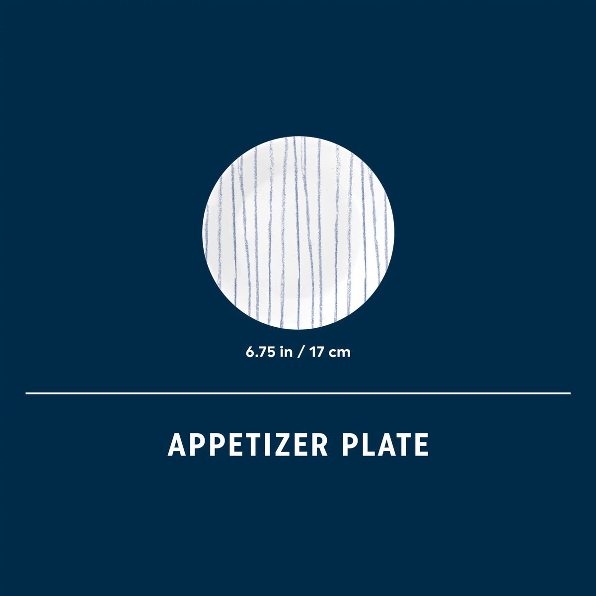 Corelle® Botanical Stripes 6.75" Appetizer Plate - Image 3
