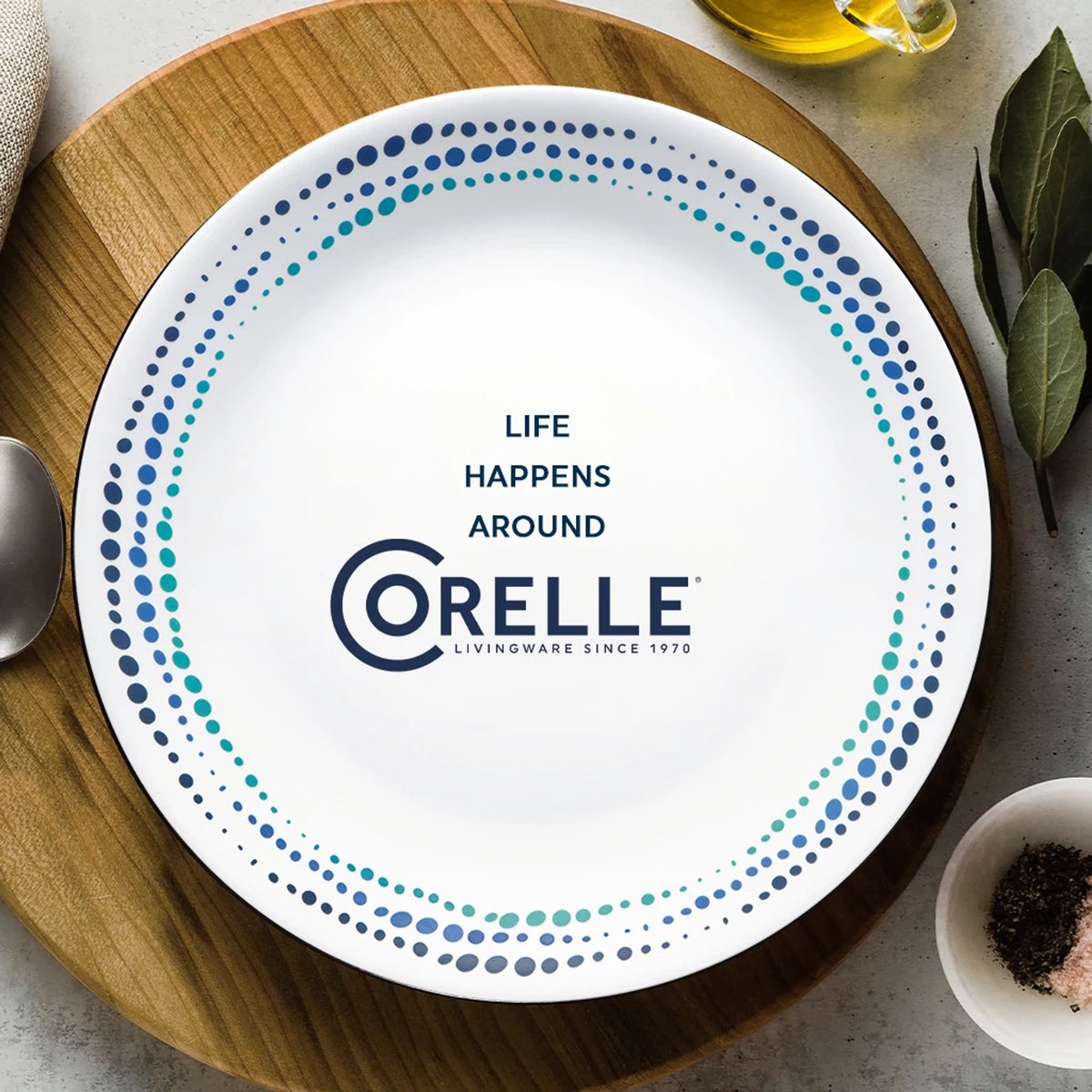 Corelle® Ocean Blues 12-piece Dinnerware Set, Service for 4 - Image 3