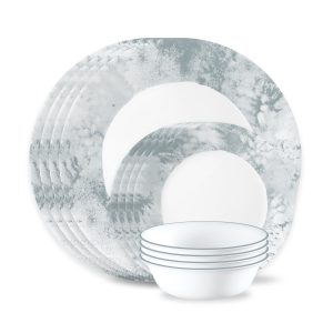 Corelle® Salt Wash 12-piece Dinnerware Set, Service for 4
