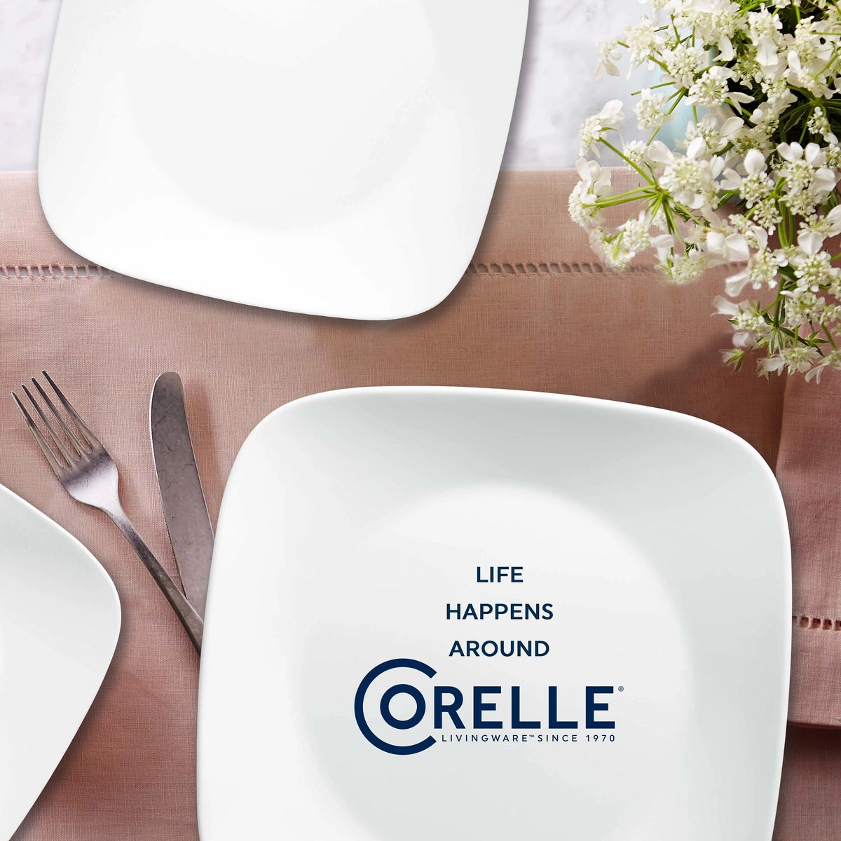 Corelle® Boutique Vivid White 8-piece Dinnerware Set, Service for 4 - Image 5
