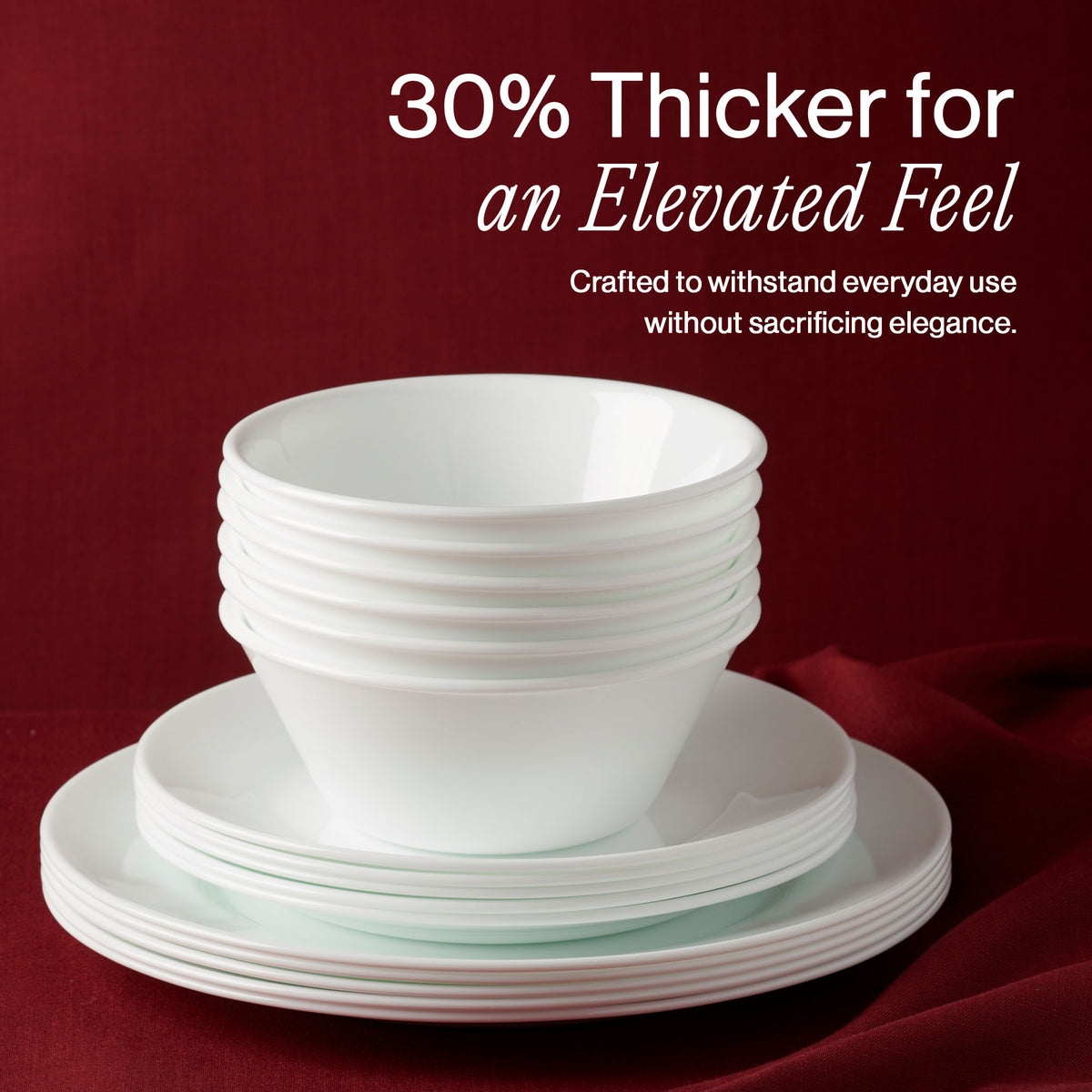 Corelle® Luxe Heritage 18-piece Dinnerware Set, Service for 6 - Image 3
