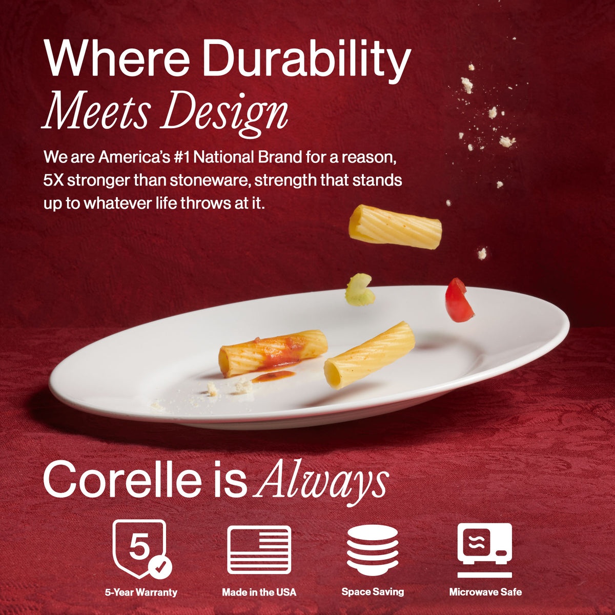 Corelle® Luxe Heritage 18-piece Dinnerware Set, Service for 6 - Image 6