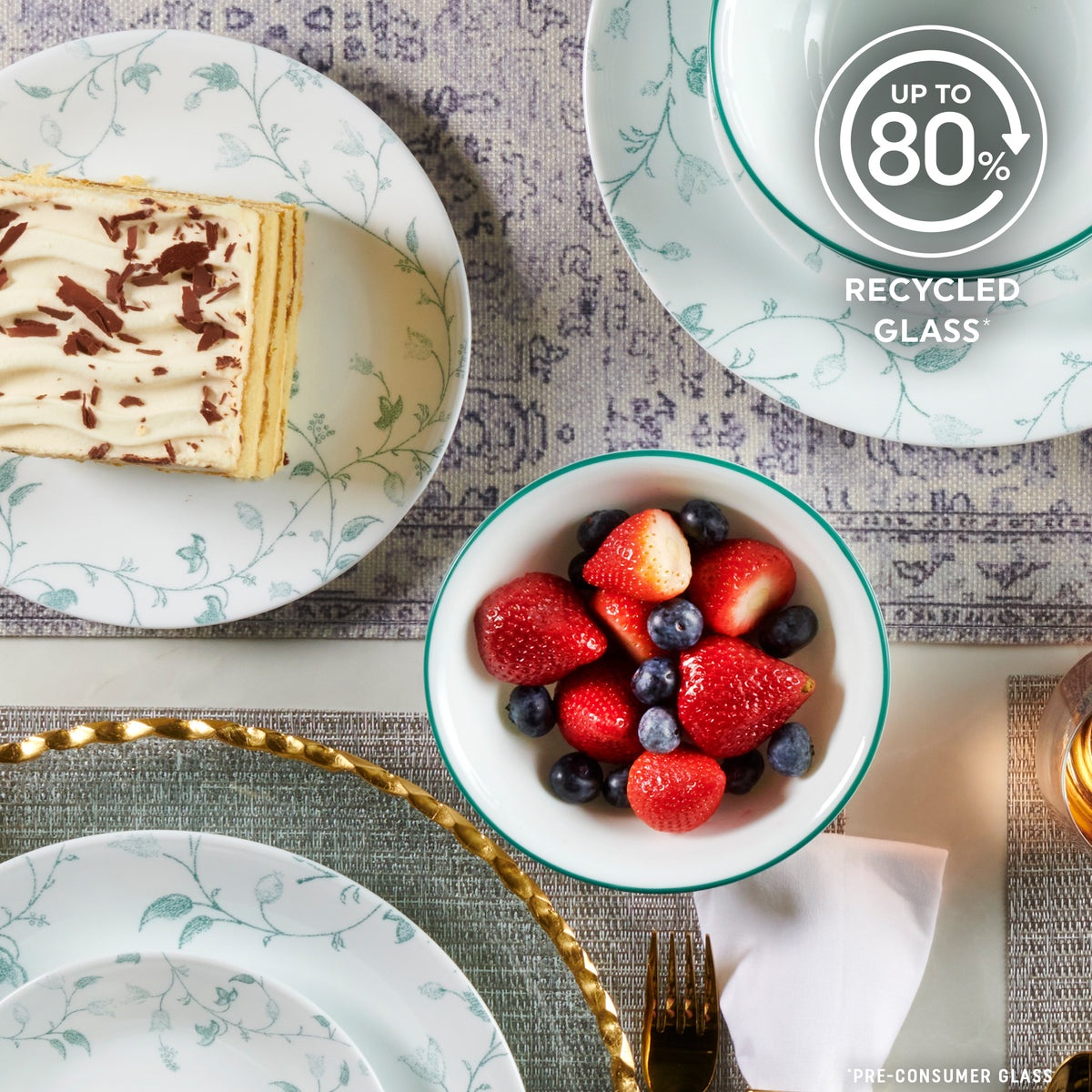 Corelle® Chambord 18-piece Dinnerware Set, Service for 6 - Image 5