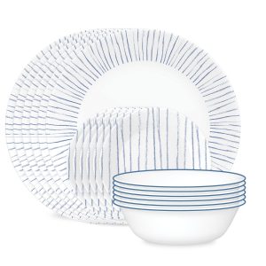 Corelle® Nautical Stripes 18-piece Dinnerware Set, Service for 6
